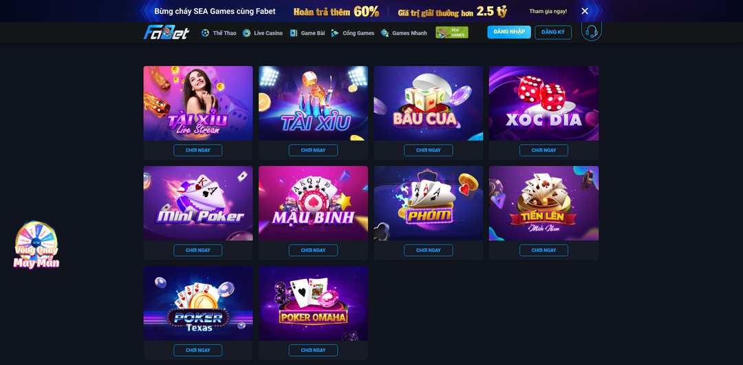Trải nghiệm các trò chơi game bài giống như ở sòng bạc thật