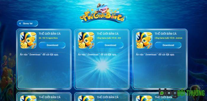 Cài đặt thegioibanca cho Android