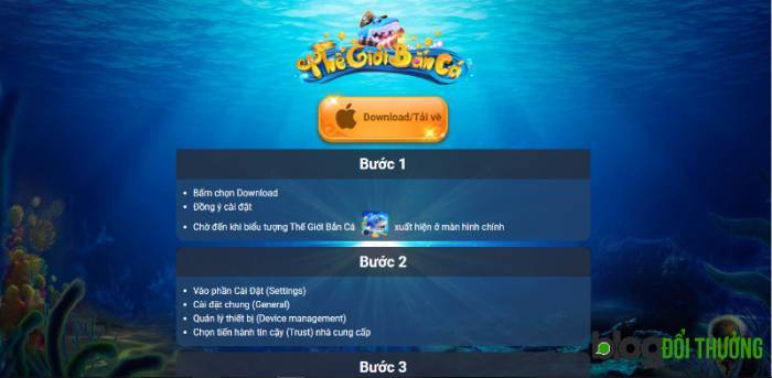 Cài đặt thegioibanca cho IOS