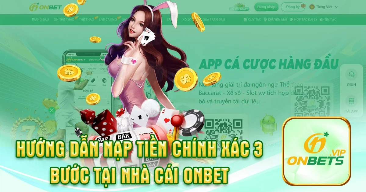 hướng dẫn nạp tiền on bet